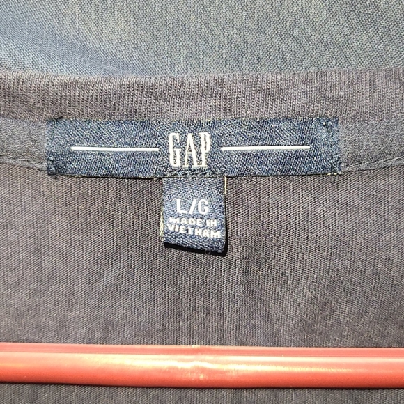 Gap navy ruffled, sleeveless t-shirt - Picture 4 of 5